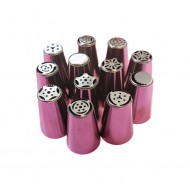Set 12 duiuri ornat din inox, Rose, 58COF Set 12 duiuri ornat din inox, Rose, 58COF