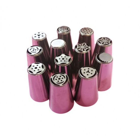 Set 12 duiuri ornat din inox, Rose, 58COF Set 12 duiuri ornat din inox, Rose, 58COF