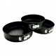 Set 3 Tavi forma rotunda pentru prajituri, bucatarie, Rose, 65COF Set 3 Tavi forma rotunda pentru prajituri, bucatarie, Rose, 65COF