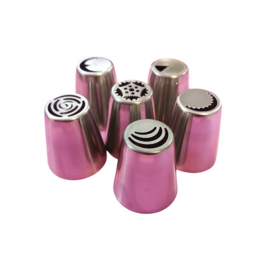 Set 6 duiuri ornat din inox, Rose, 57COF Set 6 duiuri ornat din inox, Rose, 57COF