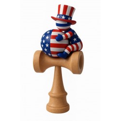 Kendama din lemn natural, Bila lemn + Sticker Waterproof USA pentru telefon, 173KD Kendama din lemn natural, Bila lemn + Sticker Waterproof USA pentru telefon, 173KD