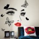 Sticker decorativ, Fata cu fluturi, 60 cm, 1145STK-1