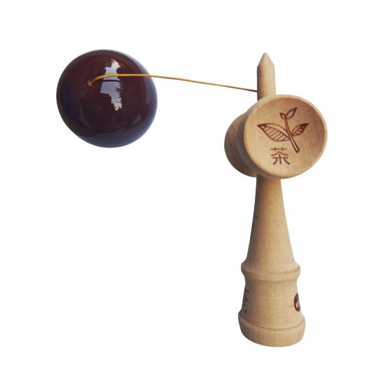 Kendama profesionala, Bila din lemn + Sticker pentru telefon, 122KD