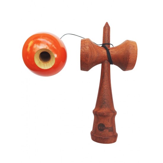 Kendama din lemn natural, Bila lemn + Sticker pentru telefon, 145KD