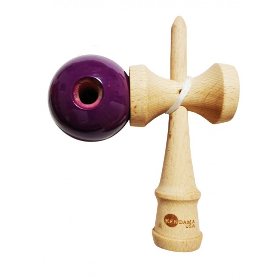 Kendama din lemn natural, Bila lemn + Sticker Waterproof USA pentru telefon, 163KD