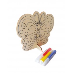 Pictura pe lemn, Model Fluture, 14 cm, 2012LF