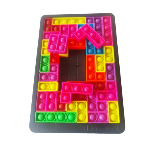 Puzzle Push Pop , Jucarie antistres pentru copii, 26 piese, 26 cm, 22200147