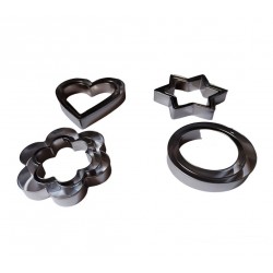 Set 12 forme decupatoare, Forme pentru biscuiti, Turta dulce, 5.5 cm, 307COF Set 12 forme decupatoare, Forme pentru biscuiti, Turta dulce, 5.5 cm, 307COF