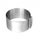 Forma pentru torturi, rotunda reglabila 16-30 cm, Inaltime 8,8 cm, Inox, 461COF Forma pentru torturi, rotunda reglabila 16-30 cm, Inaltime 8,8 cm, Inox, 461COF