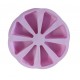 Forma silicon pentru prajituri, Felii de Pizza, 8 cavitati, Roz, 27 cm, 477COF