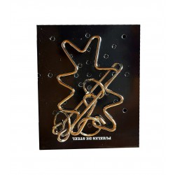 Puzzle brain twister din metal, Pentru copii si adolescenti, 7 cm, 477CUB-7 Puzzle brain twister din metal, Pentru copii si adolescenti, 7 cm, 477CUB-7
