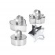 Forme prajituri inima, stea, floare, rotund cu pasator, pentru patiserie, bucatarie si plating, inox, 528COF Forme prajituri inima, stea, floare, rotund cu pasator, pentru patiserie, bucatarie si plating, inox, 528COF
