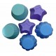 Forma din silicon pentru prajituri briose, model diverse, termorezistenta, 6 cavitati, 537COF