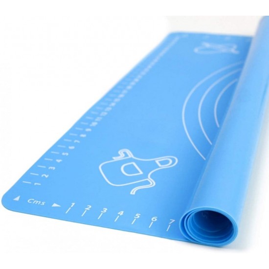 Covoras pentru aluat din silicon, foaie antiaderenta, 60x80 cm, Albastru, 557COF Covoras pentru aluat din silicon, foaie antiaderenta, 60x80 cm, Albastru, 557COF