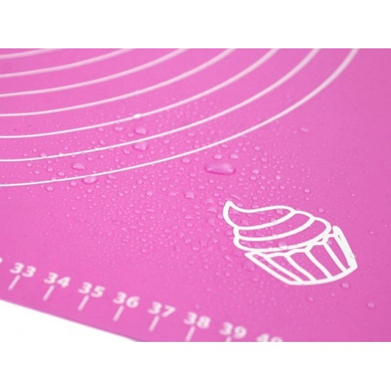 Covoras pentru aluat din silicon, foaie antiaderenta, 60x80 cm, Mov, 558COF Covoras pentru aluat din silicon, foaie antiaderenta, 60x80 cm, Mov, 558COF