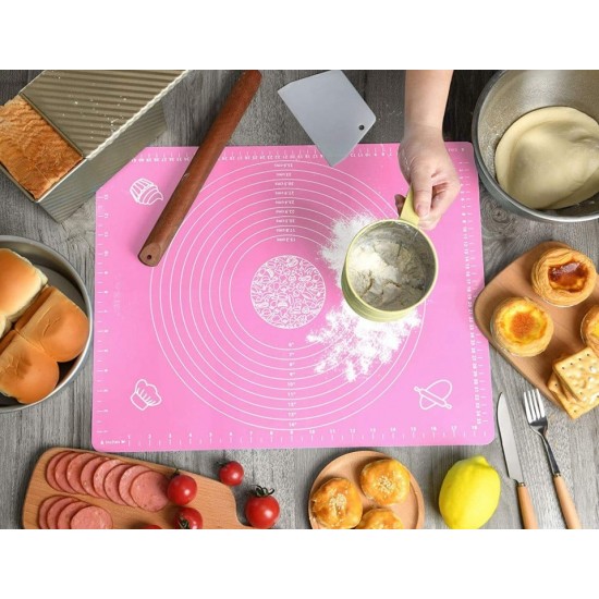 Covoras pentru aluat din silicon, foaie antiaderenta, 60x80 cm, Mov, 558COF Covoras pentru aluat din silicon, foaie antiaderenta, 60x80 cm, Mov, 558COF