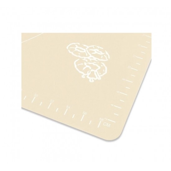 Covoras pentru aluat din silicon, foaie antiaderenta, 60x80 cm, Bej, 559COF Covoras pentru aluat din silicon, foaie antiaderenta, 60x80 cm, Bej, 559COF