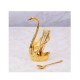 Set 6 lingurite cu suport Lebada, Luxury Gold, 14 cm, A13834 Set 6 lingurite cu suport Lebada, Luxury Gold, 14 cm, A13834