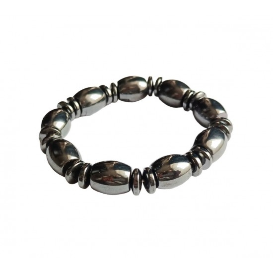 Bratara cu pietre Hematit, Negru, BR65 Bratara cu pietre Hematit, Negru, BR65