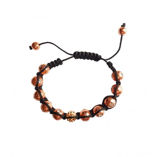 Bratara cu pietre Hematit si Charm, Maro, BR69 Bratara cu pietre Hematit si Charm, Maro, BR69