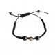 Bratara cu pietre Hematit si Charm, Negru, BR62 Bratara cu pietre Hematit si Charm, Negru, BR62