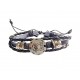 Bratara din piele ecologica, Zodiac Rac, Negru, BR49 Bratara din piele ecologica, Zodiac Rac, Negru, BR49