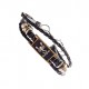 Bratara din piele ecologica, Zodiac Scorpion, Negru, BR44 Bratara din piele ecologica, Zodiac Scorpion, Negru, BR44
