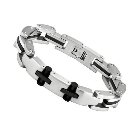 Bratara din otel inoxidabil, Grad chirurgical 316L, Cross, A4S1899 Bratara din otel inoxidabil, Grad chirurgical 316L, Cross, A4S1899