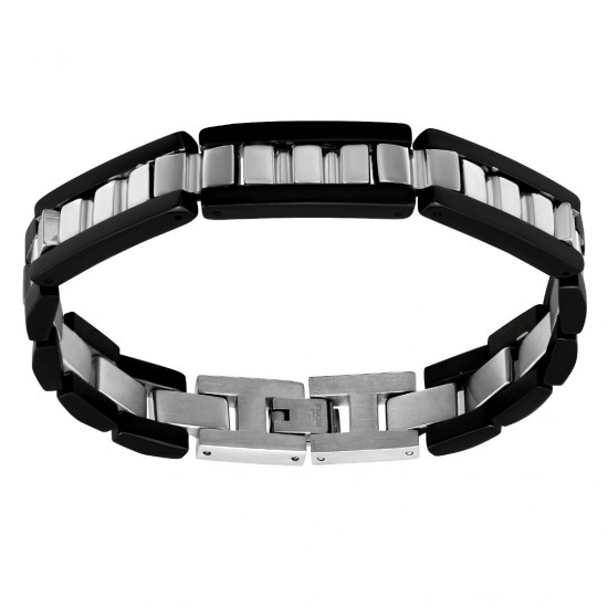 Bratara din otel inoxidabil, Grad chirurgical 316L, Wide Black, A4S2519 Bratara din otel inoxidabil, Grad chirurgical 316L, Wide Black, A4S2519