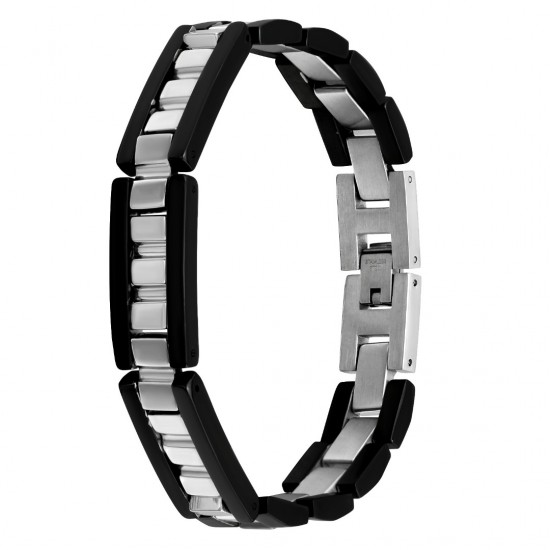Bratara din otel inoxidabil, Grad chirurgical 316L, Wide Black, A4S2519 Bratara din otel inoxidabil, Grad chirurgical 316L, Wide Black, A4S2519