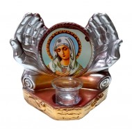 Candela cu doua maini, Fecioara Maria, 21 cm, GXL052 Candela cu doua maini, Fecioara Maria, 21 cm, GXL052