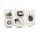 Ceas decorativ de perete, Inima, Ceas cu Autocolant, 50 cm, CD829 Ceas decorativ de perete, Inima, Ceas cu Autocolant, 50 cm, CD829