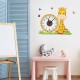 Ceas decorativ de perete, Girafa, Ceas cu Autocolant, 53 cm, CD865 Ceas decorativ de perete, Girafa, Ceas cu Autocolant, 53 cm, CD865