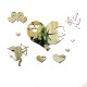 Ceas decorativ de perete, Inima, Oglinda acrilica, 50 cm, ZB075 Ceas decorativ de perete, Inima, Oglinda acrilica, 50 cm, ZB075