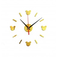 Ceas decorativ de perete, Mickey Mouse, Oglinda acrilica, 40 cm, MC-053 Ceas decorativ de perete, Mickey Mouse, Oglinda acrilica, 40 cm, MC-053