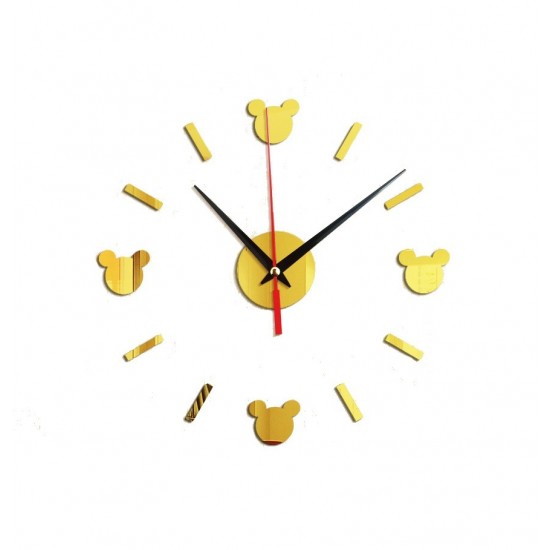 Ceas decorativ de perete, Mickey Mouse, Oglinda acrilica, 40 cm, MC-053 Ceas decorativ de perete, Mickey Mouse, Oglinda acrilica, 40 cm, MC-053