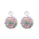 Cercei argint, Minge, Cristale Multicolor, A4S12995 Cercei argint, Minge, Cristale Multicolor, A4S12995