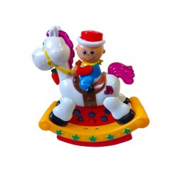 Cowboy pe cal, Balanseaza lumineaza si canta, Galben, 17135SX-1 Cowboy pe cal, Balanseaza lumineaza si canta, Galben, 17135SX-1
