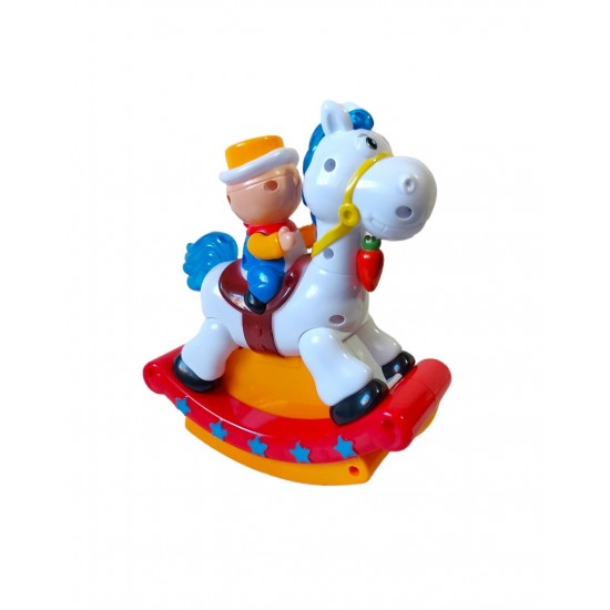 Cowboy pe cal, Balanseaza lumineaza si canta, Rosu, 17135SX Cowboy pe cal, Balanseaza lumineaza si canta, Rosu, 17135SX