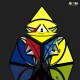 Cub Magic 3x3x3, QiYi Coin Tetrahedron Pyraminx , Black, 301CUB-1 Cub Magic 3x3x3, QiYi Coin Tetrahedron Pyraminx , Black, 301CUB-1