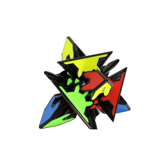Cub Magic 3x3x3 QiYi Gear Pyraminx Speedcube, Black, 335CUB-1 Cub Magic 3x3x3 QiYi Gear Pyraminx Speedcube, Black, 335CUB-1