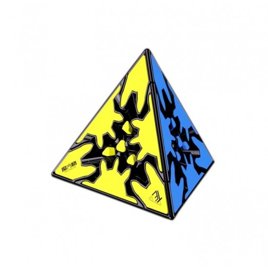 Cub Magic 3x3x3 QiYi Gear Pyraminx Speedcube, Black, 335CUB-1 Cub Magic 3x3x3 QiYi Gear Pyraminx Speedcube, Black, 335CUB-1