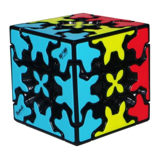 Cub Magic 3x3x3, QiYi Gear sandwich, Black, 456CUB-1 Cub Magic 3x3x3, QiYi Gear sandwich, Black, 456CUB-1