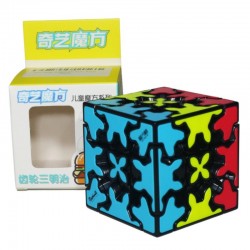 Cub Magic 3x3x3, QiYi Gear sandwich, Black, 456CUB-1 Cub Magic 3x3x3, QiYi Gear sandwich, Black, 456CUB-1