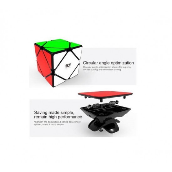 Cub Magic 3x3x3, QiYi QiCheng A Skewb, SpeedCube, Black, 300CUB-1 Cub Magic 3x3x3, QiYi QiCheng A Skewb, SpeedCube, Black, 300CUB-1