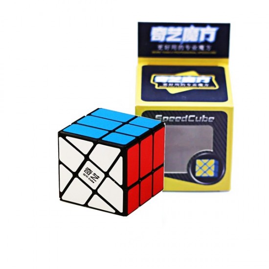Cub Magic 3x3x3 QiYi Strange Shape Fisher Speedcube, Black, 340CUB-1 Cub Magic 3x3x3 QiYi Strange Shape Fisher Speedcube, Black, 340CUB-1