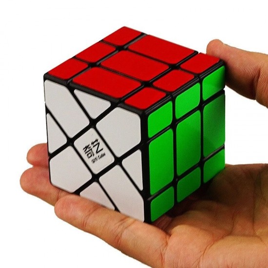 Cub Magic 3x3x3 QiYi Strange Shape Fisher Speedcube, Black, 340CUB-1 Cub Magic 3x3x3 QiYi Strange Shape Fisher Speedcube, Black, 340CUB-1