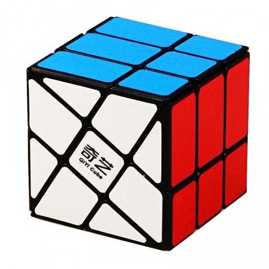 Cub Magic 3x3x3 QiYi Strange Shape Fisher Speedcube, Black, 340CUB-1 Cub Magic 3x3x3 QiYi Strange Shape Fisher Speedcube, Black, 340CUB-1