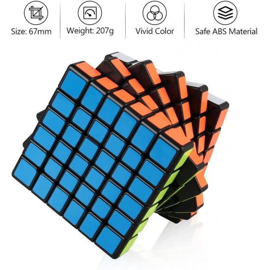 Cub Magic 6x6x6 Moyu MoFang Meilong, Black, 440CUB-1 Cub Magic 6x6x6 Moyu MoFang Meilong, Black, 440CUB-1