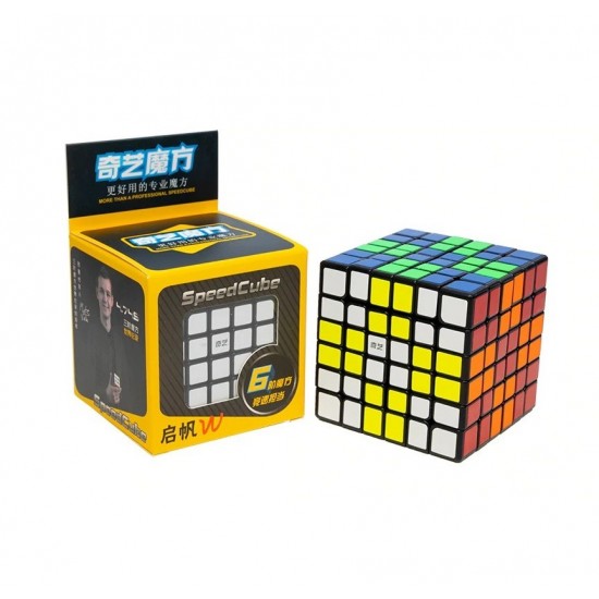 Cub Magic 6x6x6, QiYi QiFan W SpeedCube, Black, 466CUB-1 Cub Magic 6x6x6, QiYi QiFan W SpeedCube, Black, 466CUB-1